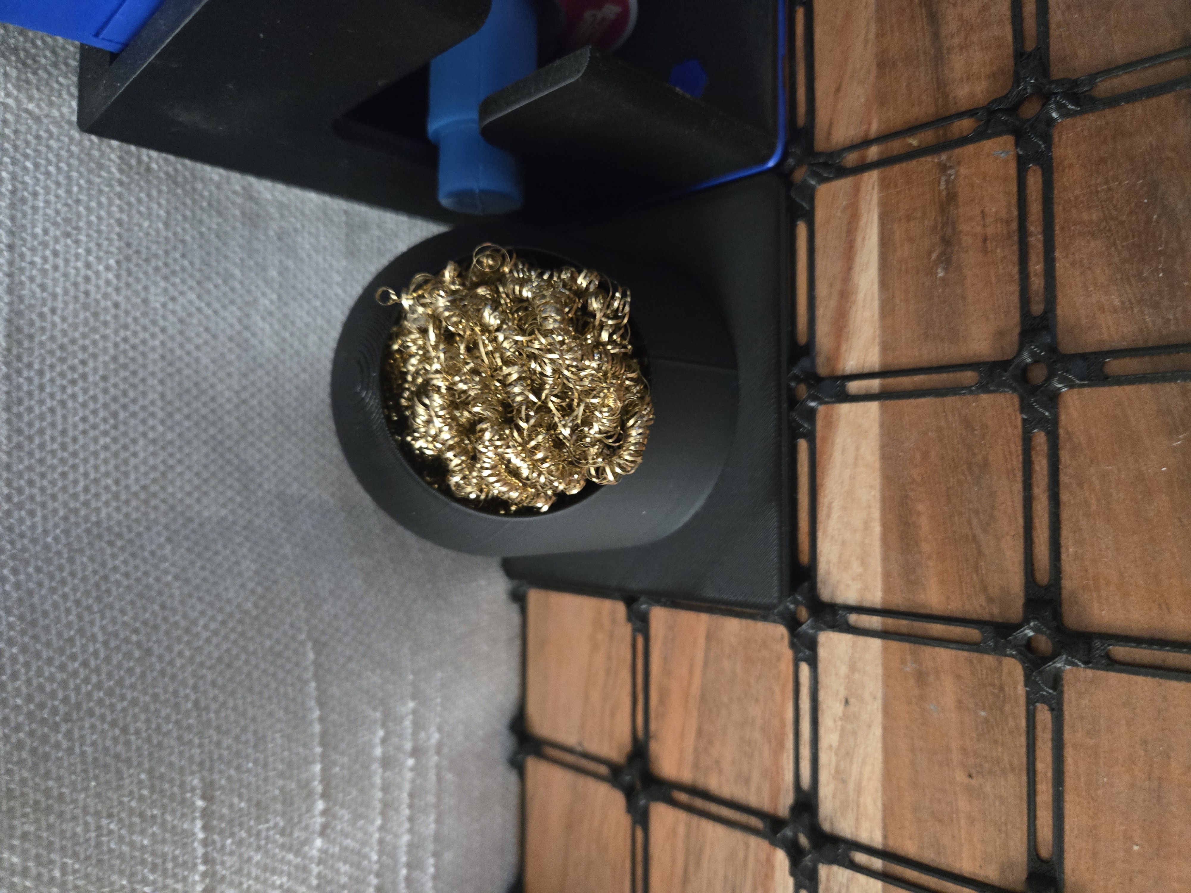 Gridfinity 2x2 Brass Sponge Holder