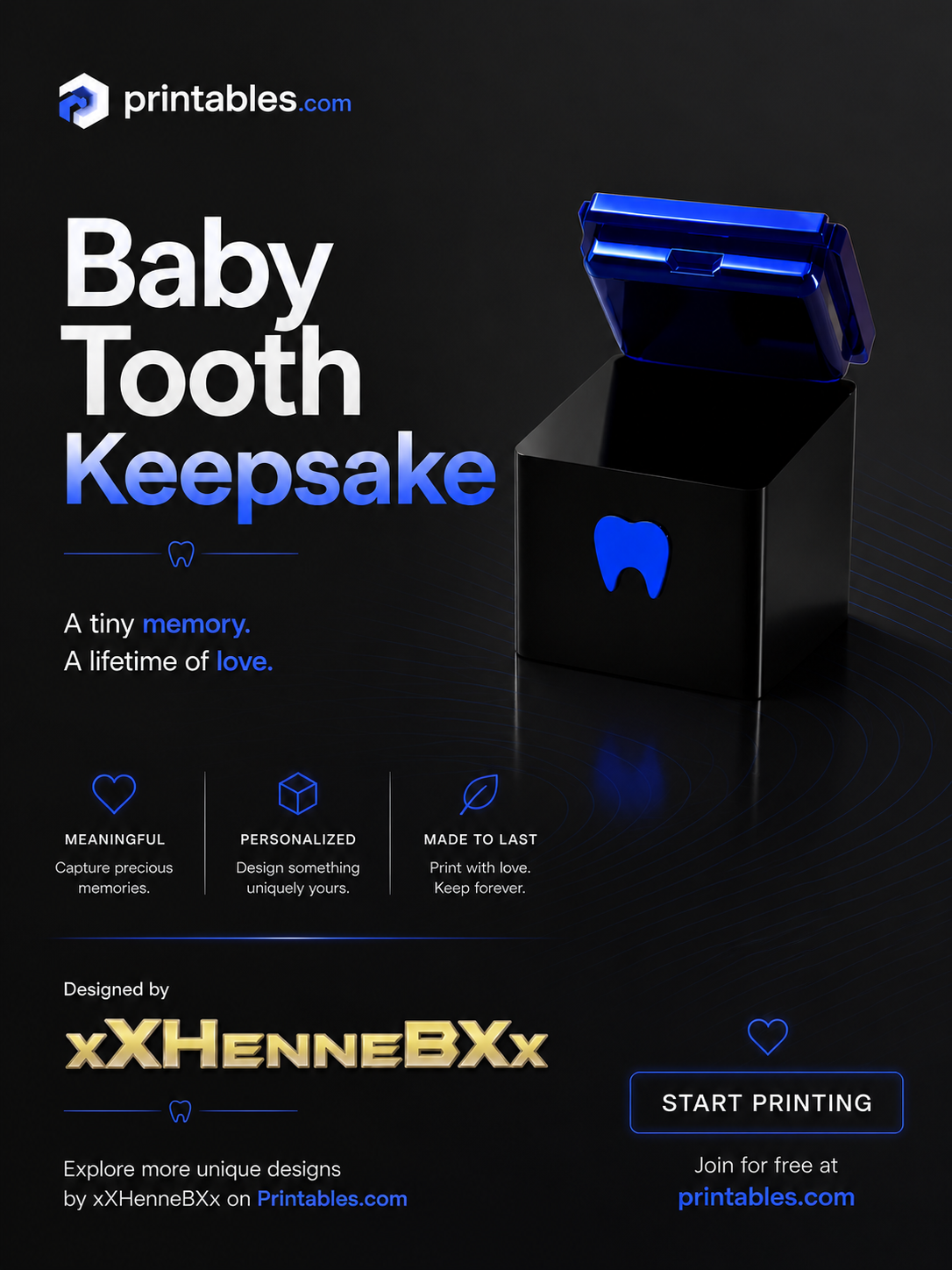 Baby Tooth Container