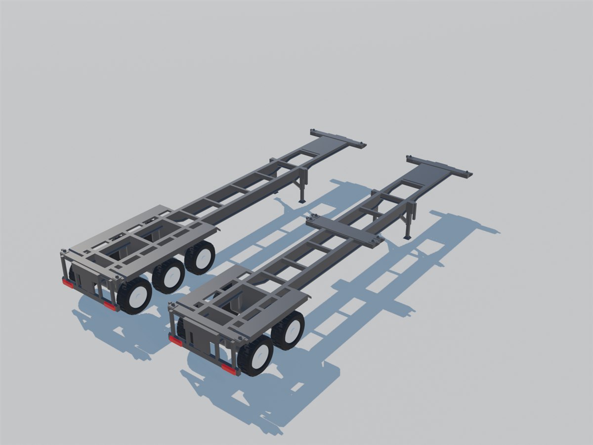 Terminal Tractor and Container Chassis N Scale 1:160 — STL Grátis ...