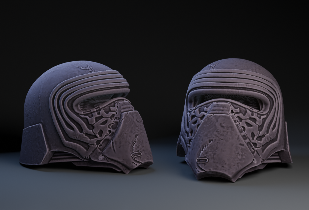 Gritty Kylo Ren Helmet