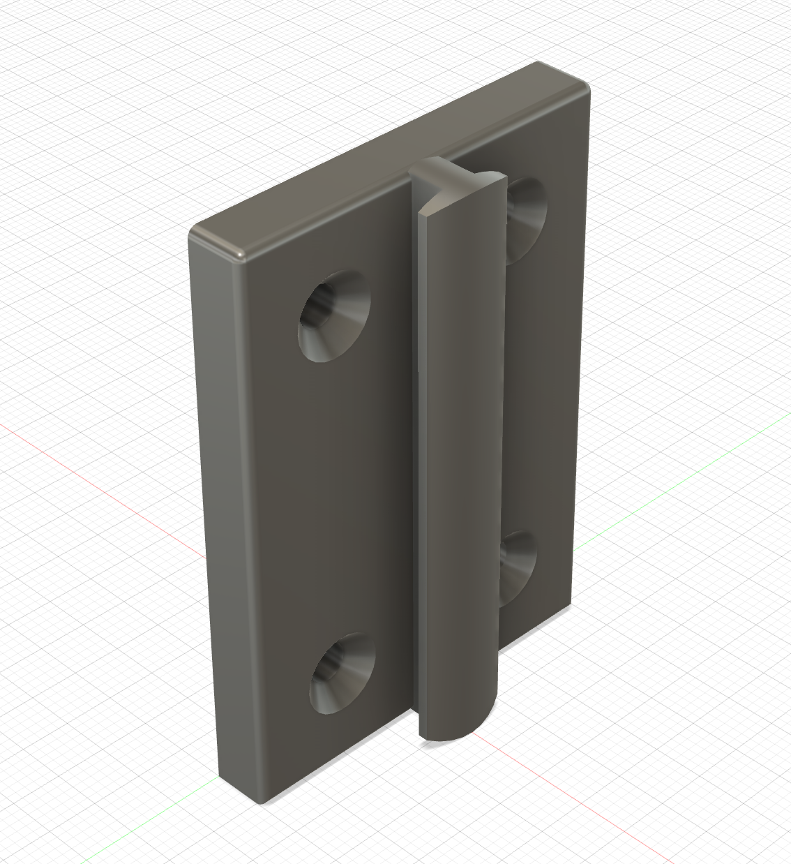 Retractable Belt Barrier End Plate - straight