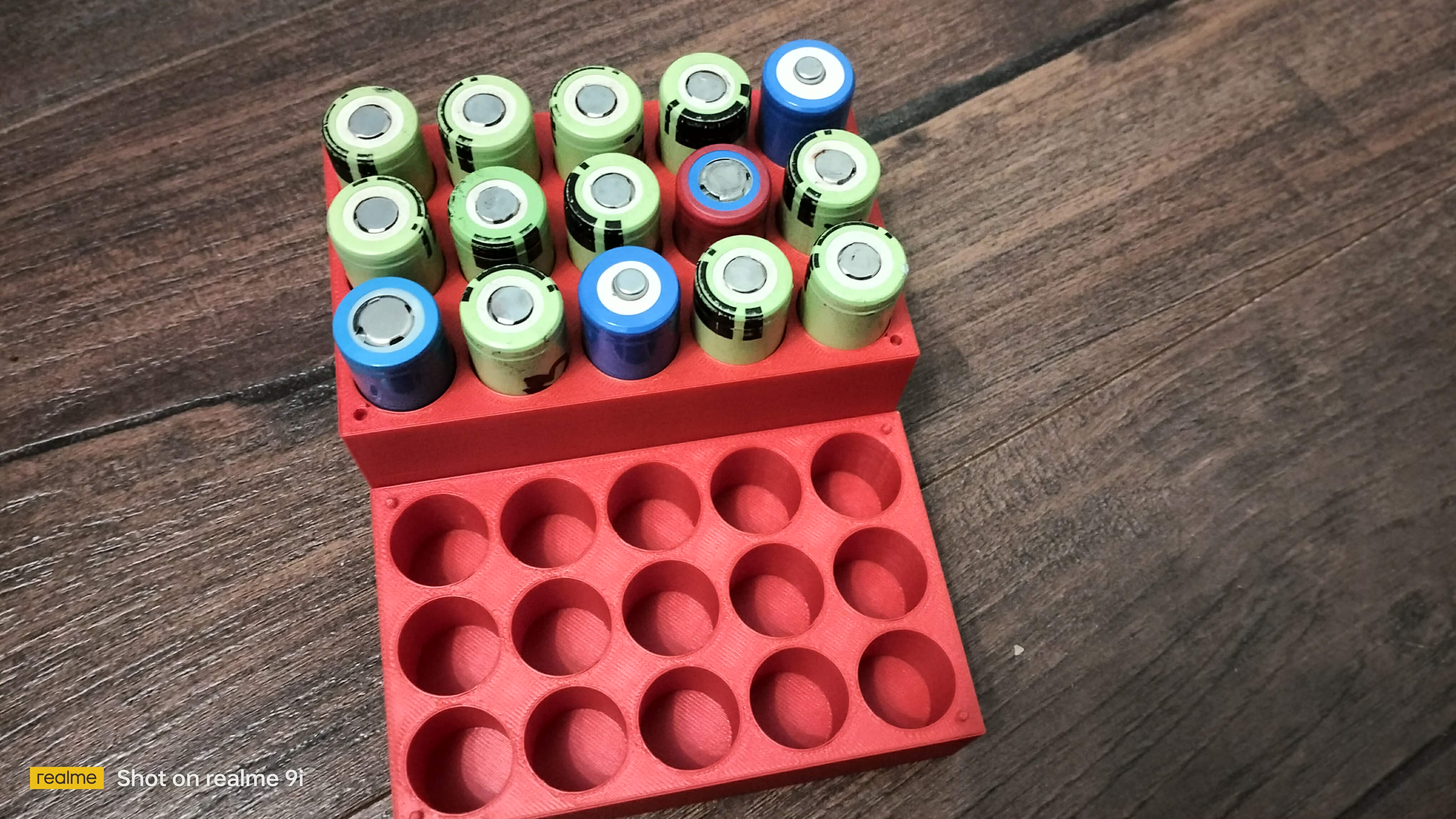 18650 Battery box with cover - Multiple sizes