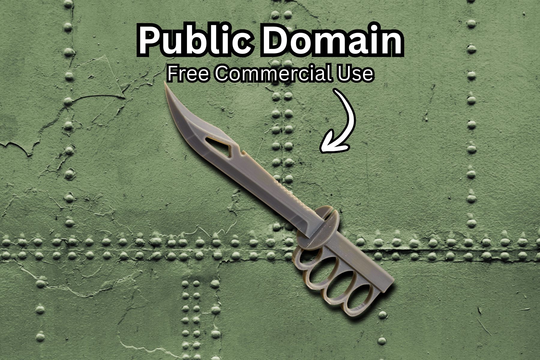 Large Knuckle Knife (Public Domain)