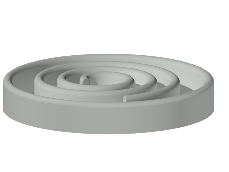 Spiral Dog food plate. Slow Eating Plate. The dog has to make an effort to get the food.