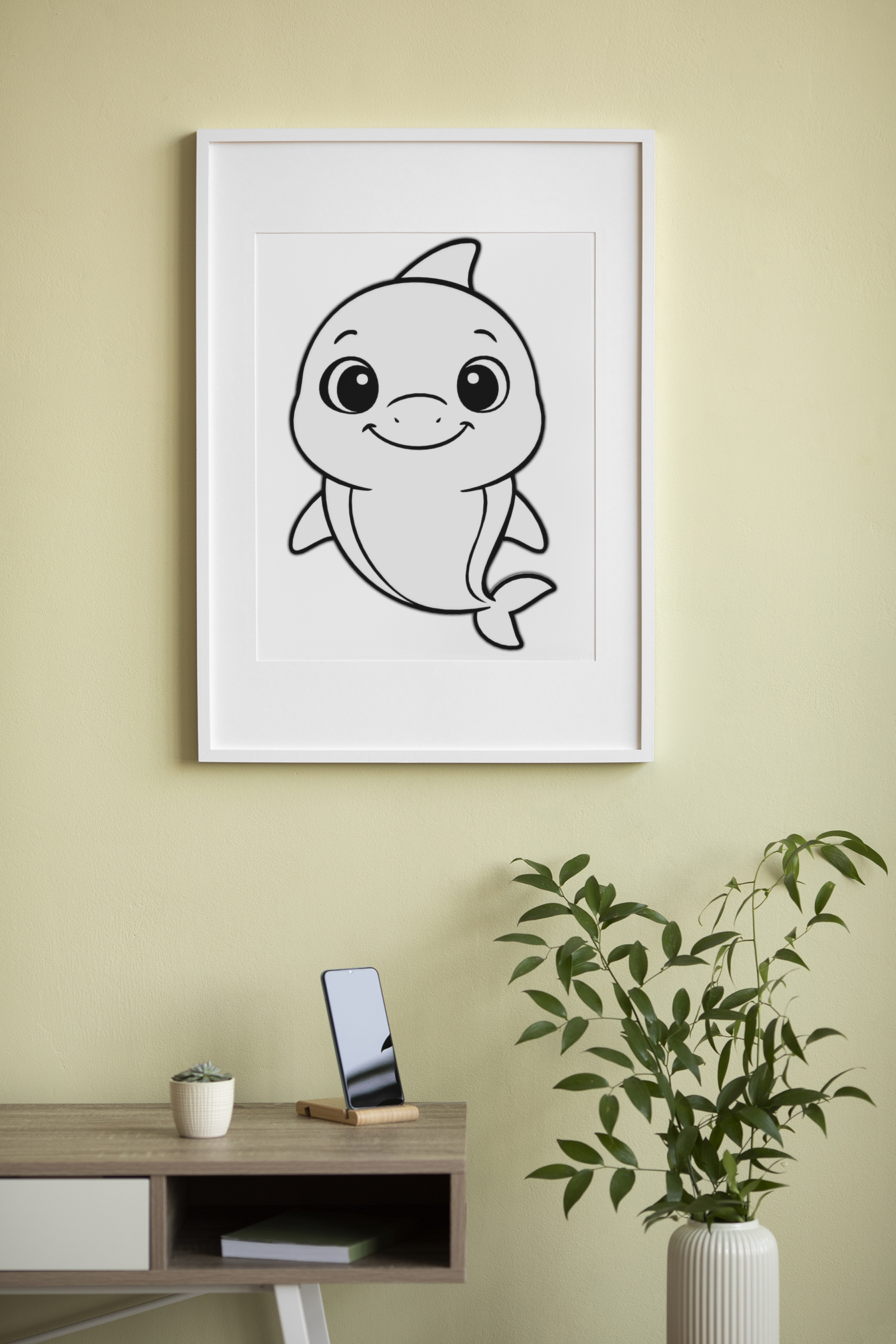 Cute Shark Wall Art