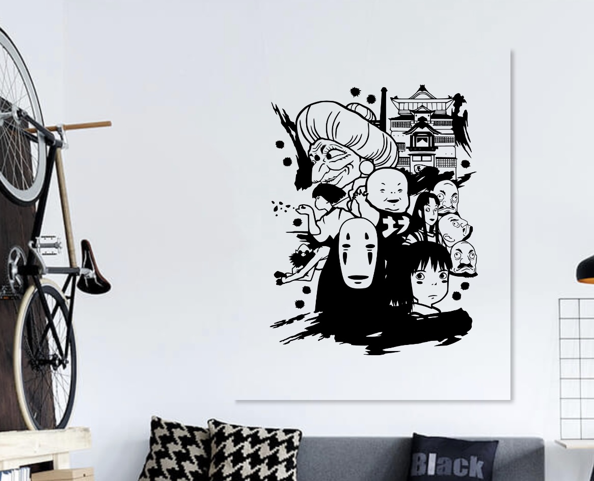 The Enchanted City dual color 2d wall art