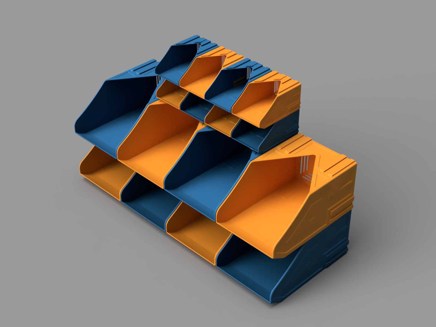 Miniatura 5 do modelo 3D Stackable Interlocking Bins