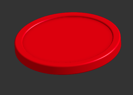 Air hockey 3D model