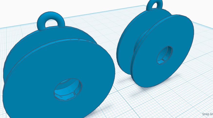Prusa Filament Spool Earrings (FIXED)