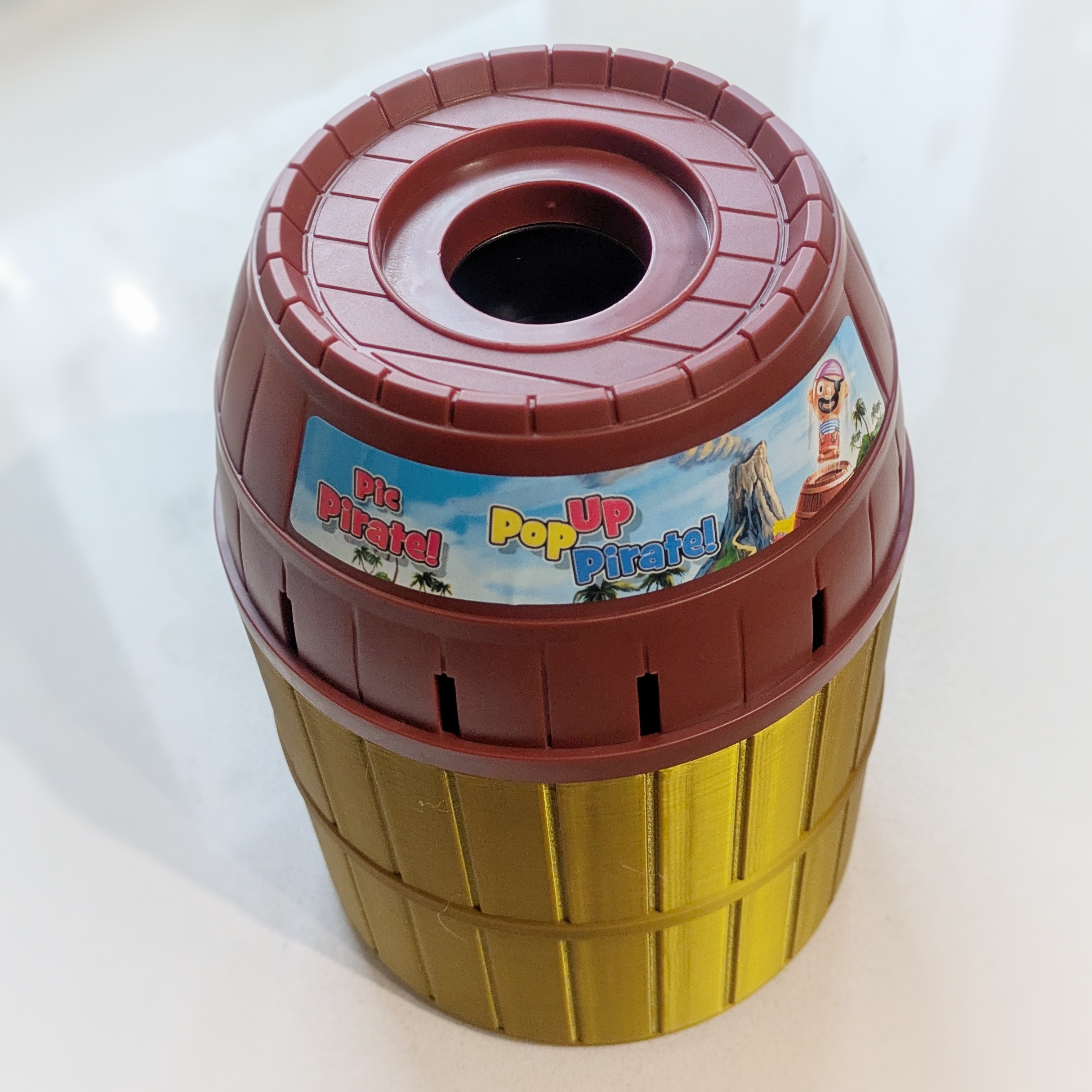 Pop Up Pirate barrel storage container