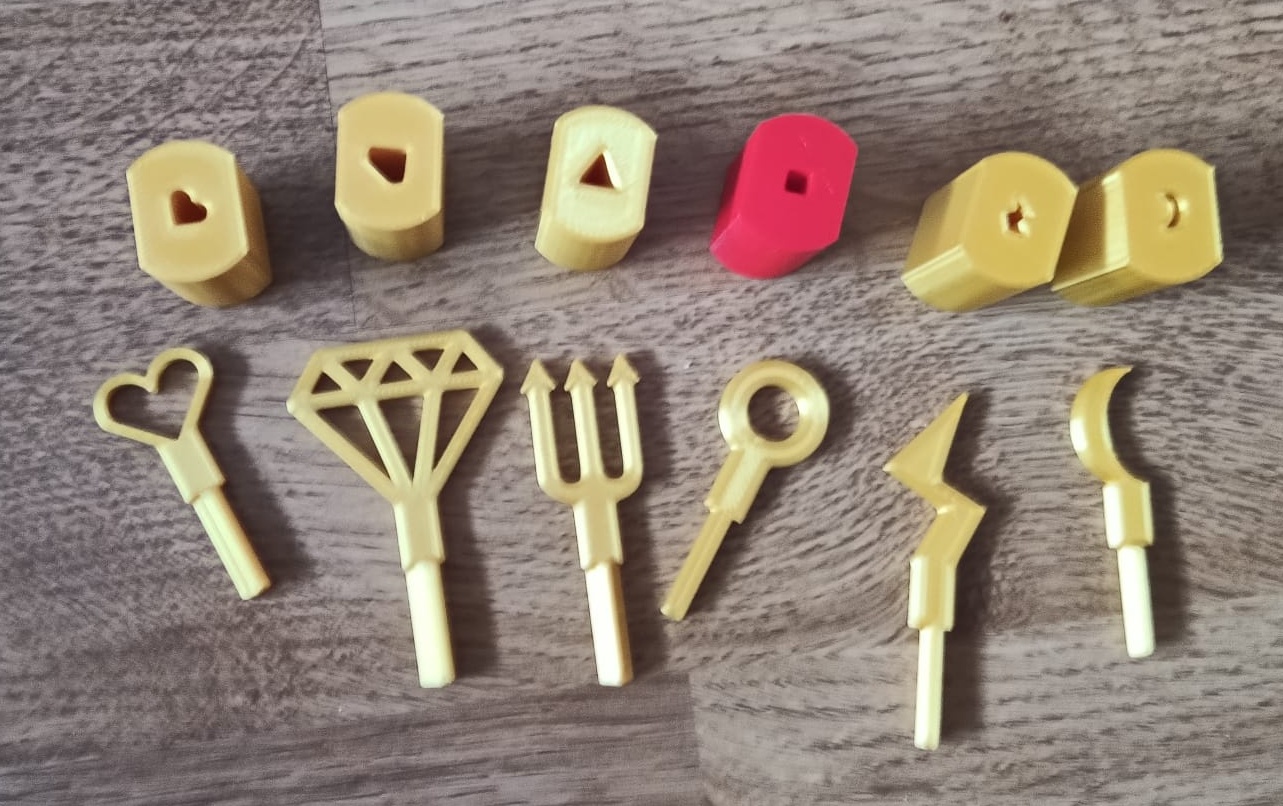Padlock - additional inserts and keys