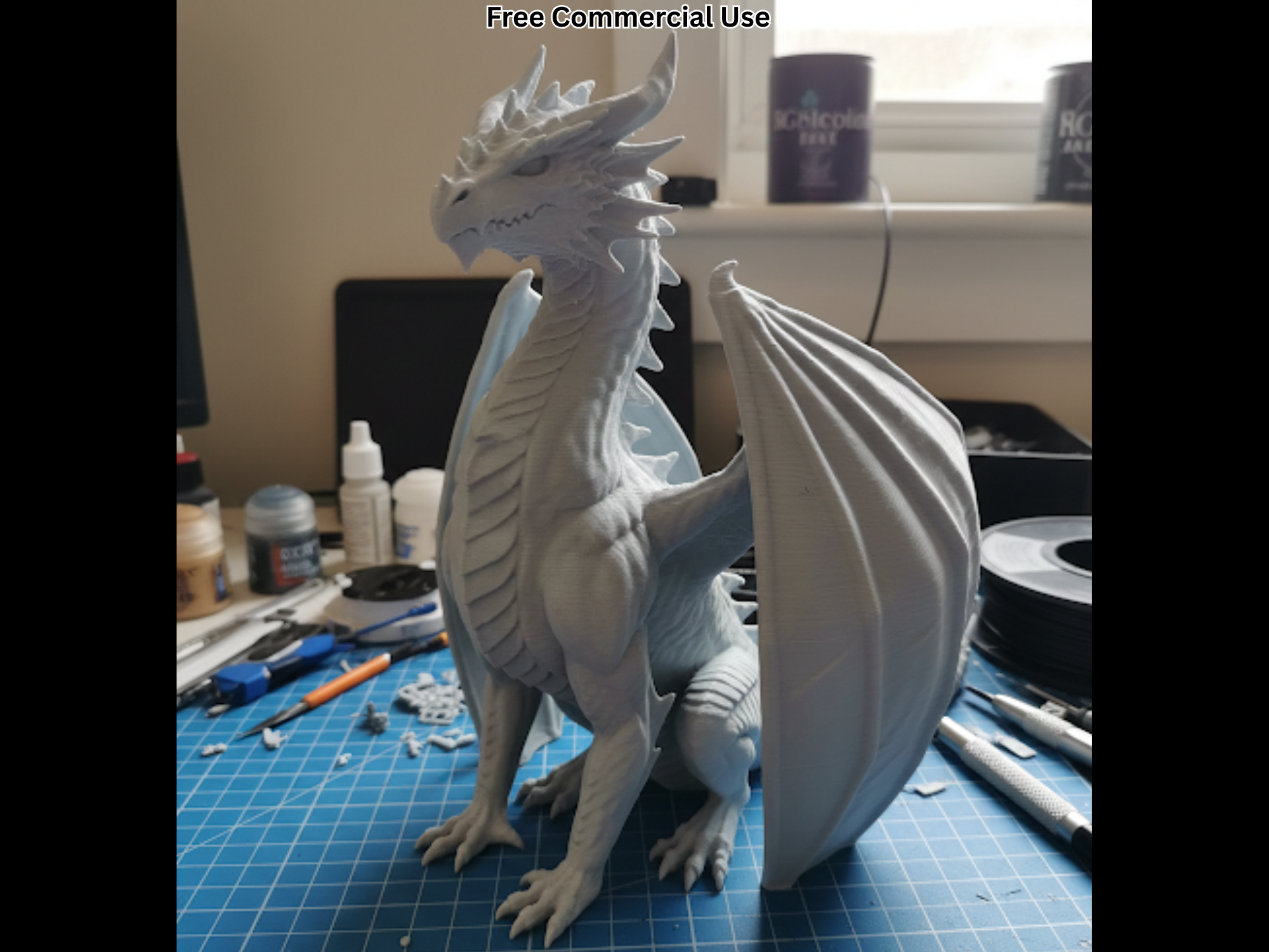 Dragon with Folded Wings