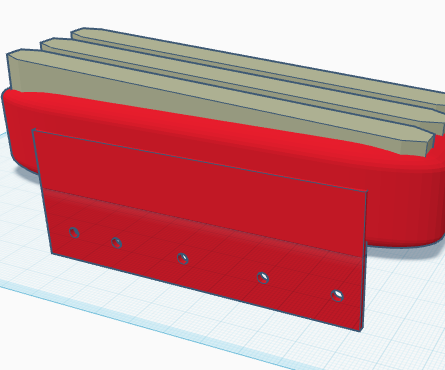 titanium top bars and a holder