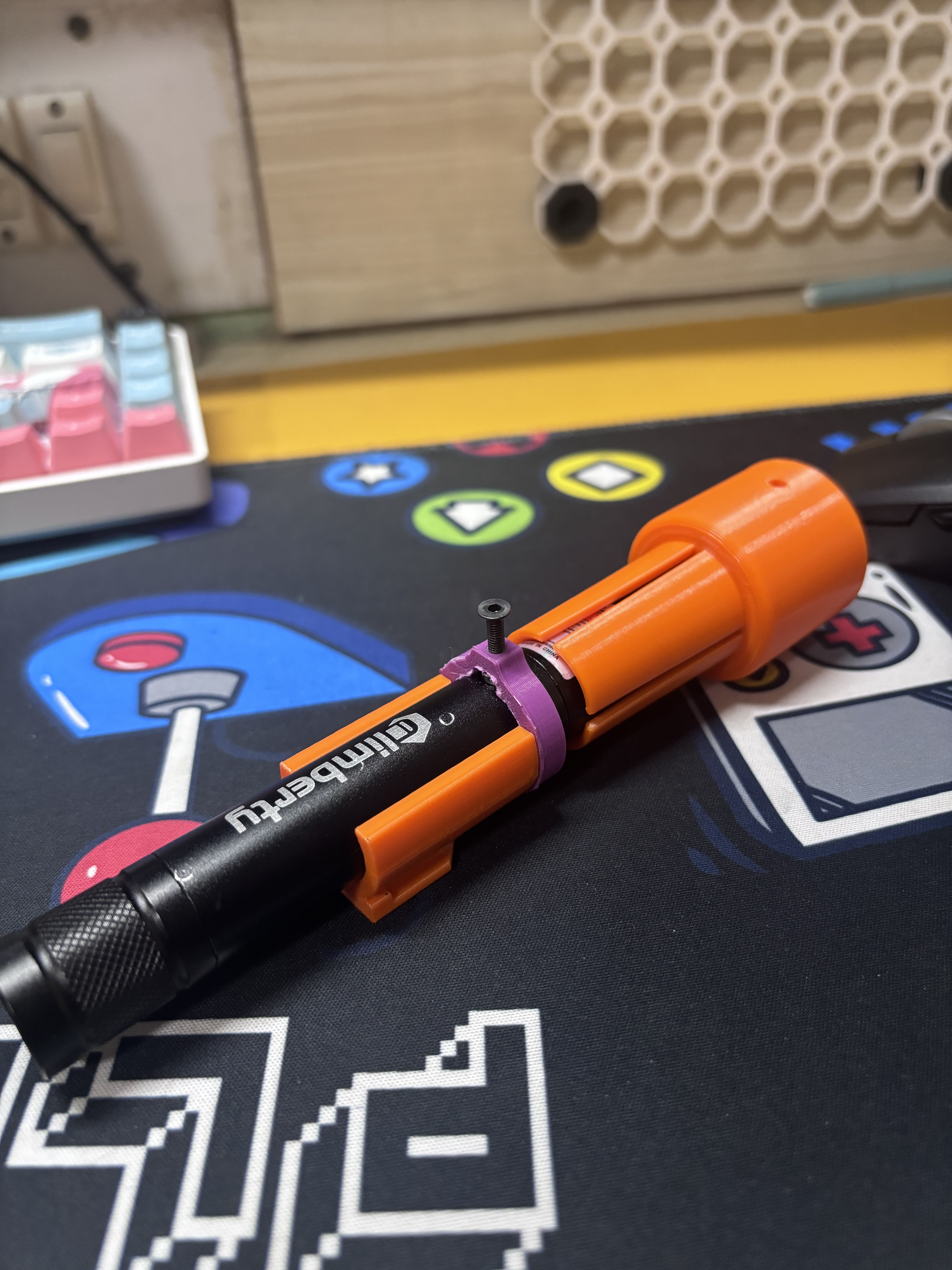 Staradventurer Polar scope Laser pointer adapter + Button press ring