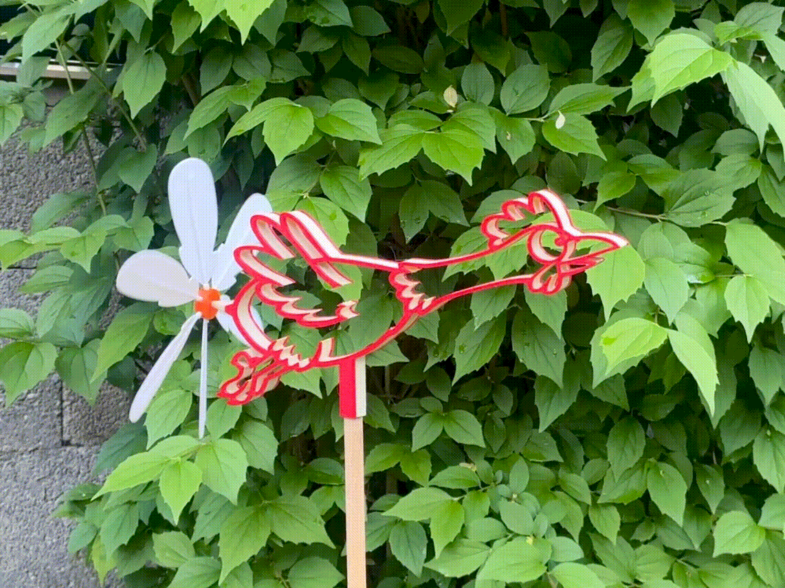 Crazy Chicken with Feather Propeller