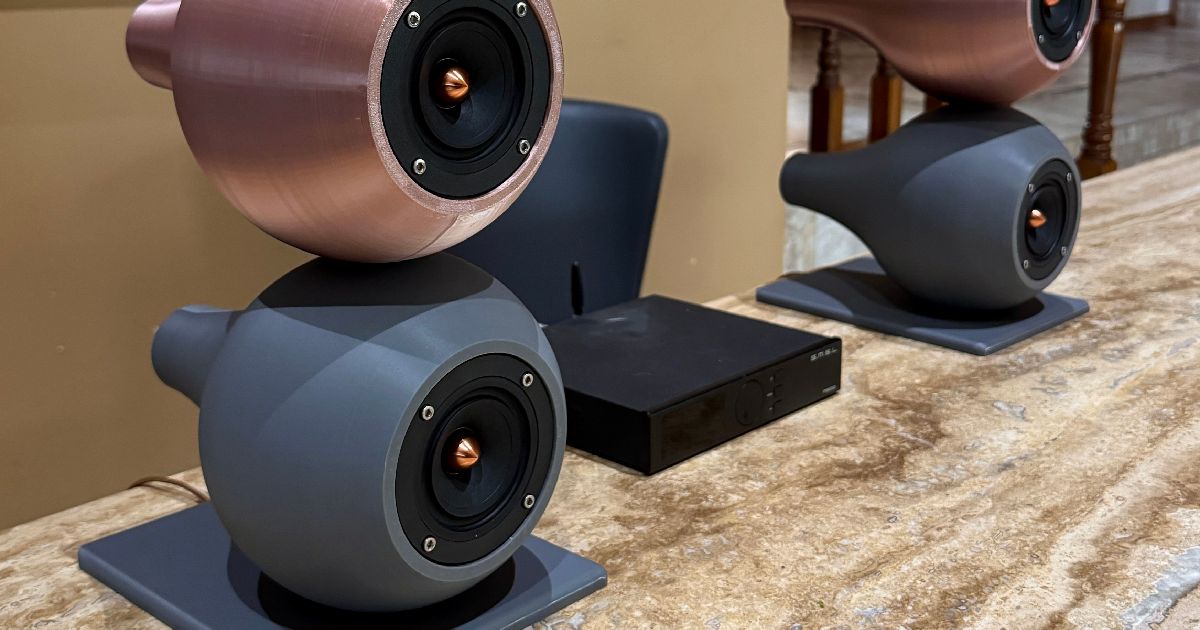 Stentorian ステントリアン LOUDSPEAKERS ペア　動作未確認 Dual Ported Enclosure Speaker (Dayton PS95-8) by Tucker Prynn