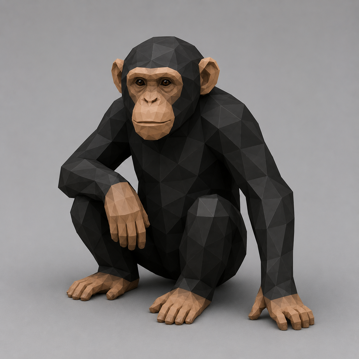 Low Poly Chimpanzee