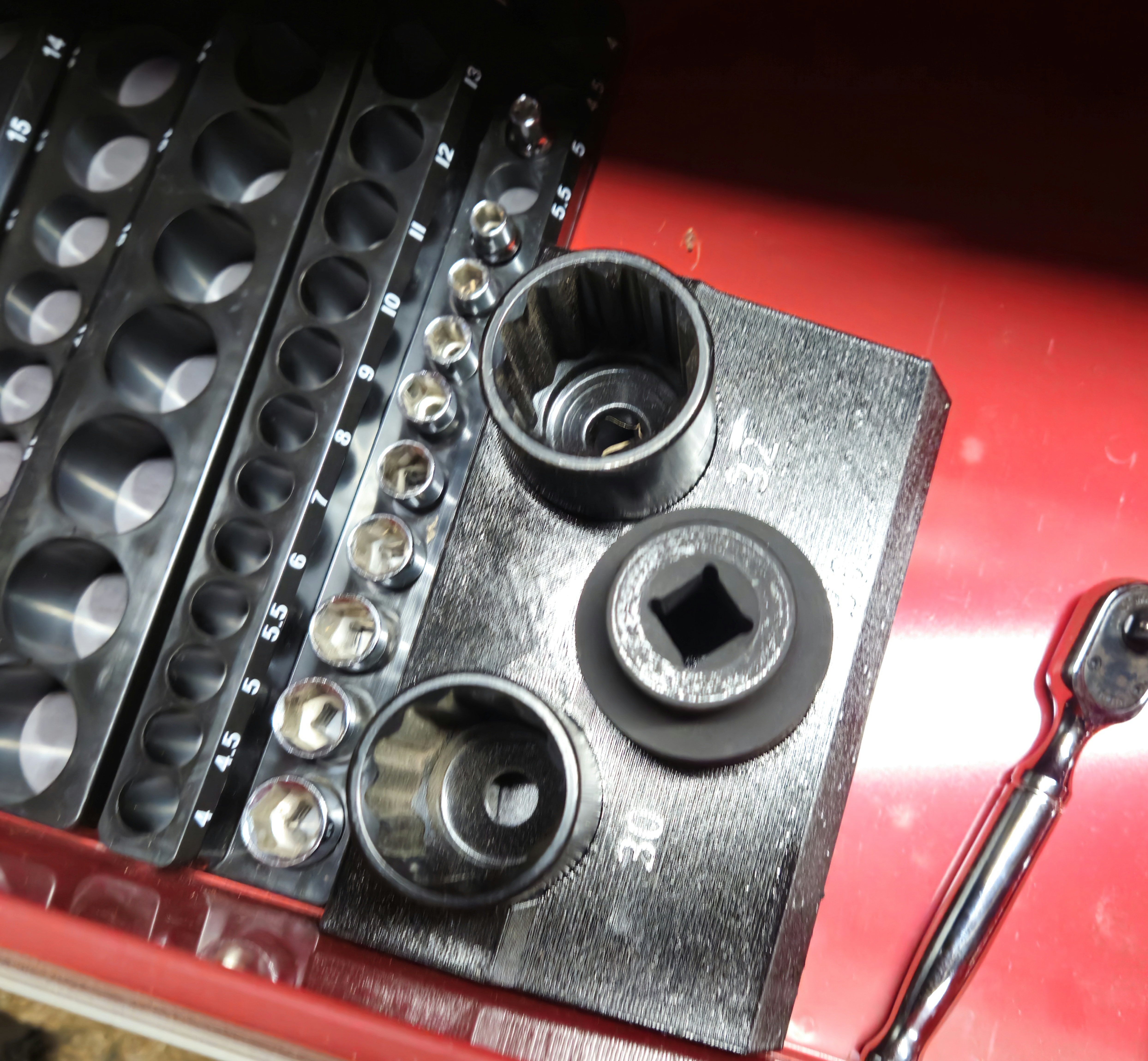 30, 32, 36mm Socket tray for toolbox — miniatura 2