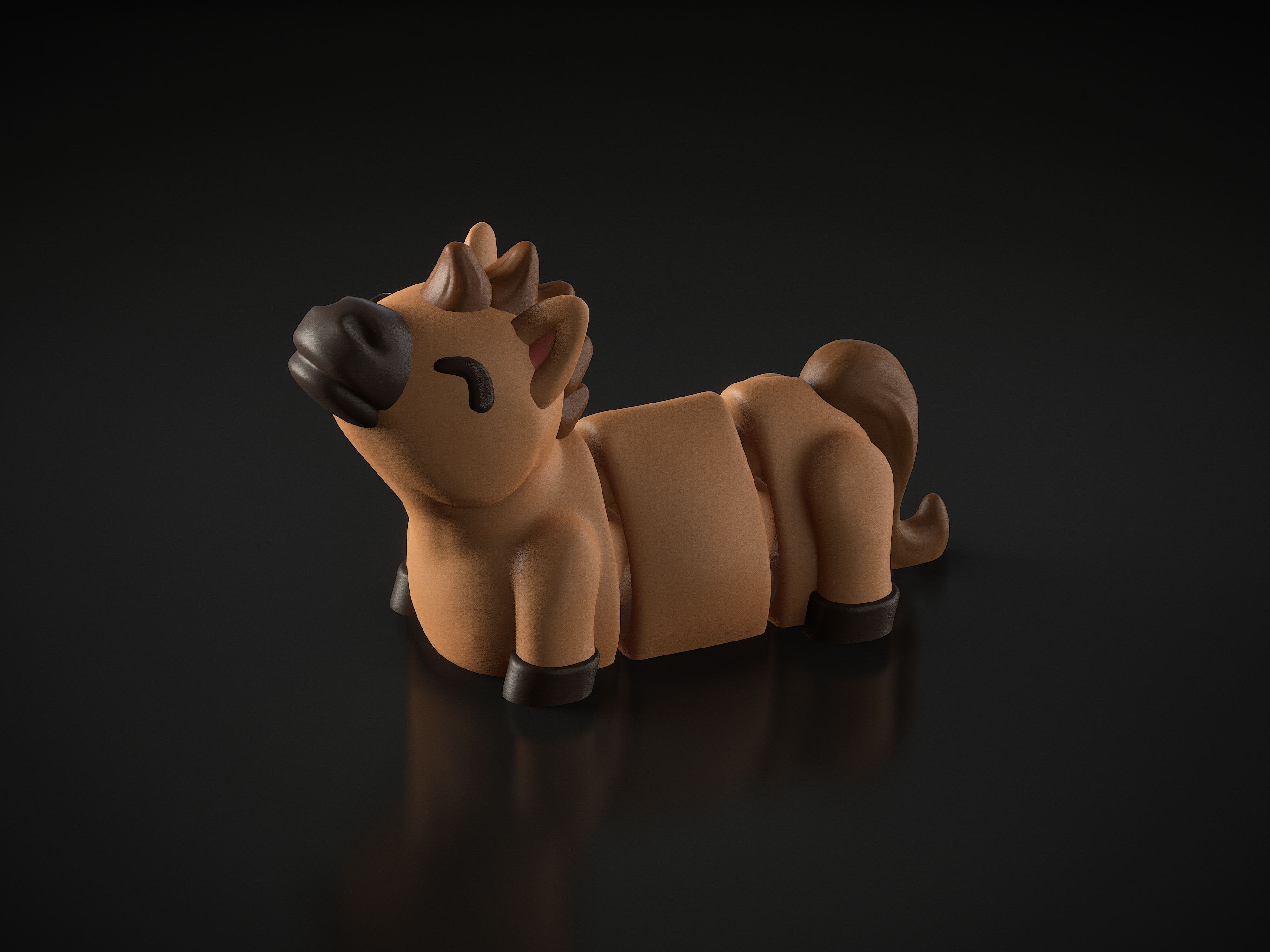 Miniatura 5 do modelo 3D Flexi Horse (+Keychain)