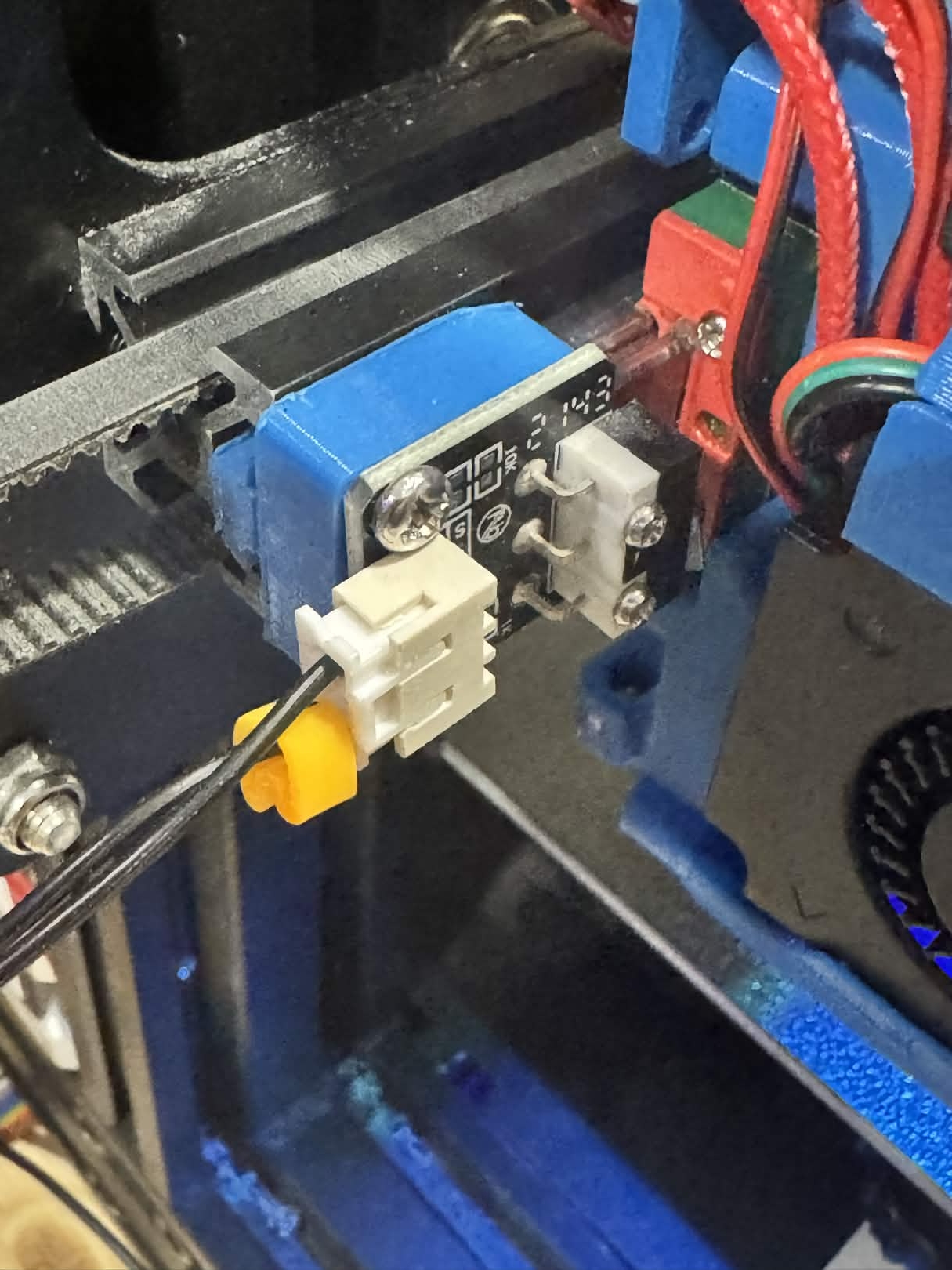 Ender 3 Linear rail xstop for dragon burner toolhead 3D model
