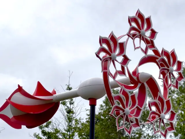 Cyclone Blossom Kinetic Sculpture