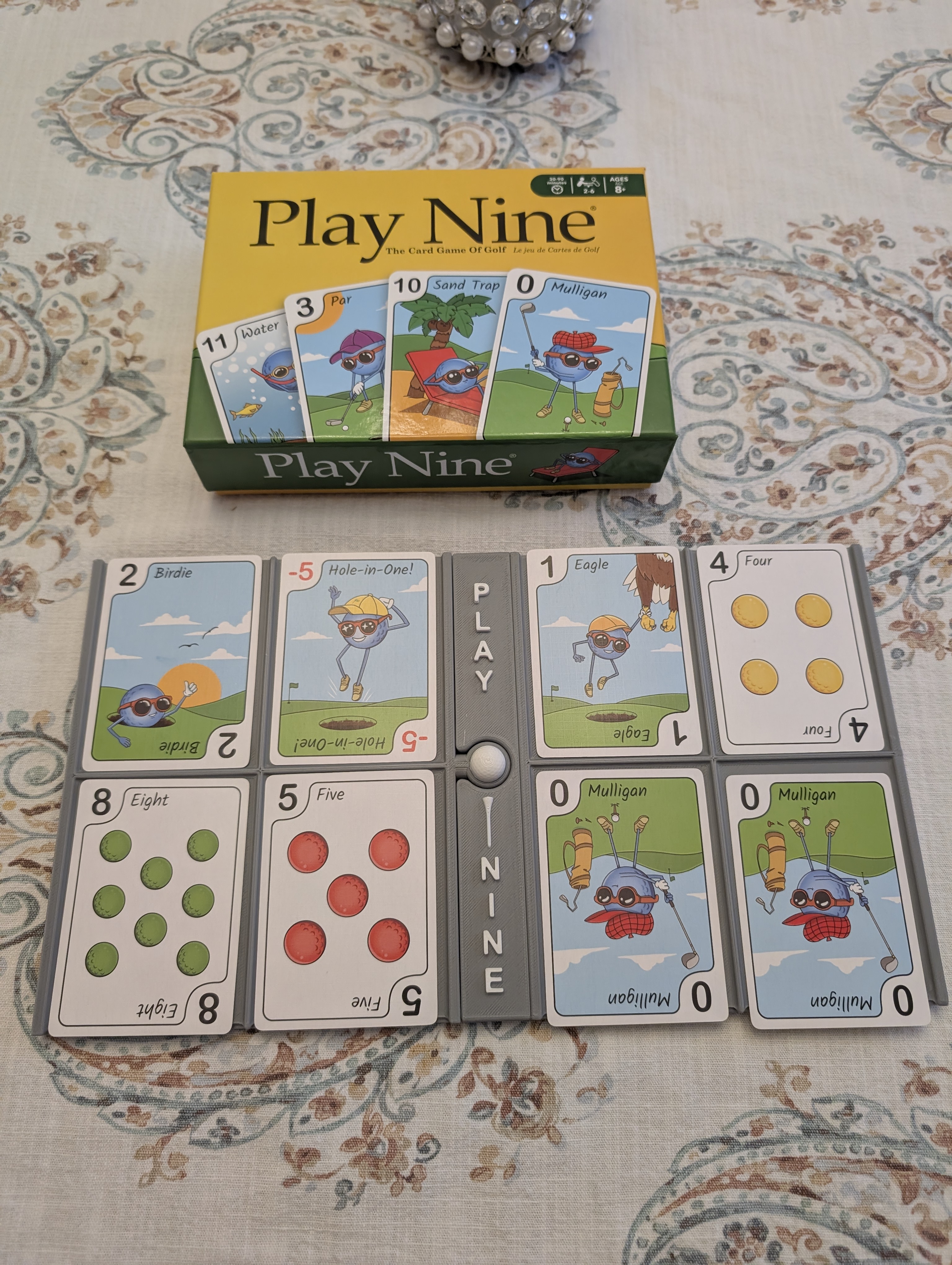 Play Nine Card Game Board