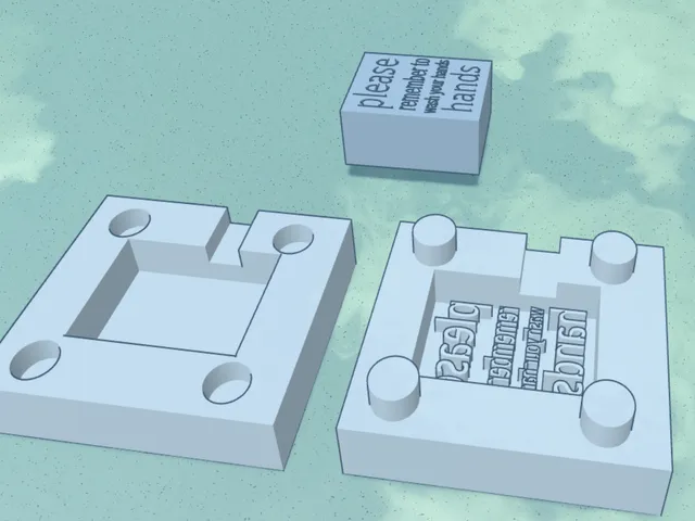 'Please remember to wash your hands' soap mold