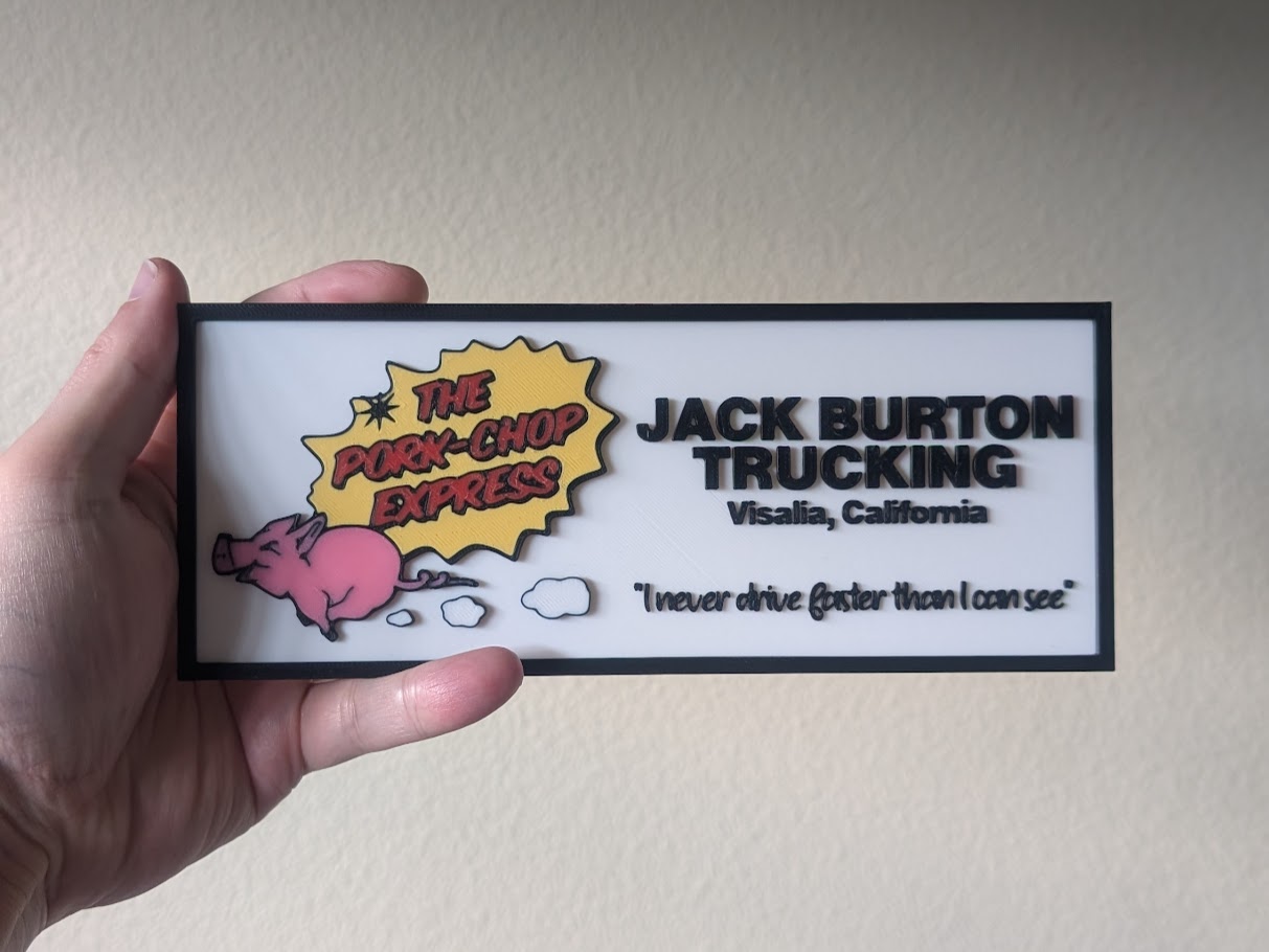 Jack Burton Trucking Sign