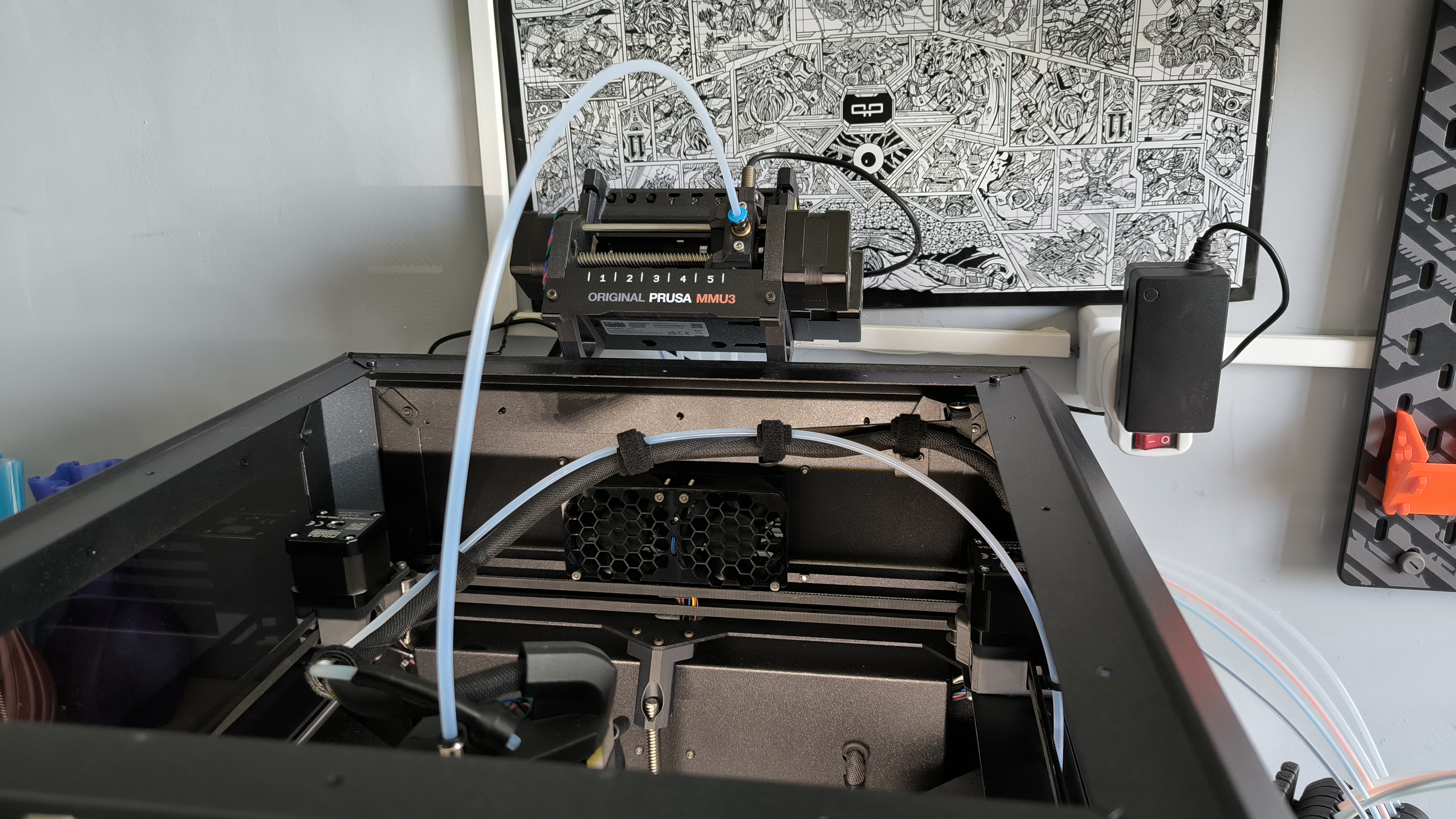Custom MMU3 holder for Core One (compatible with other mods)