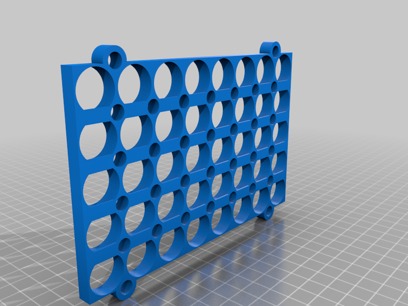 18650 8x5 cell holder w/ bolt tabs to secure