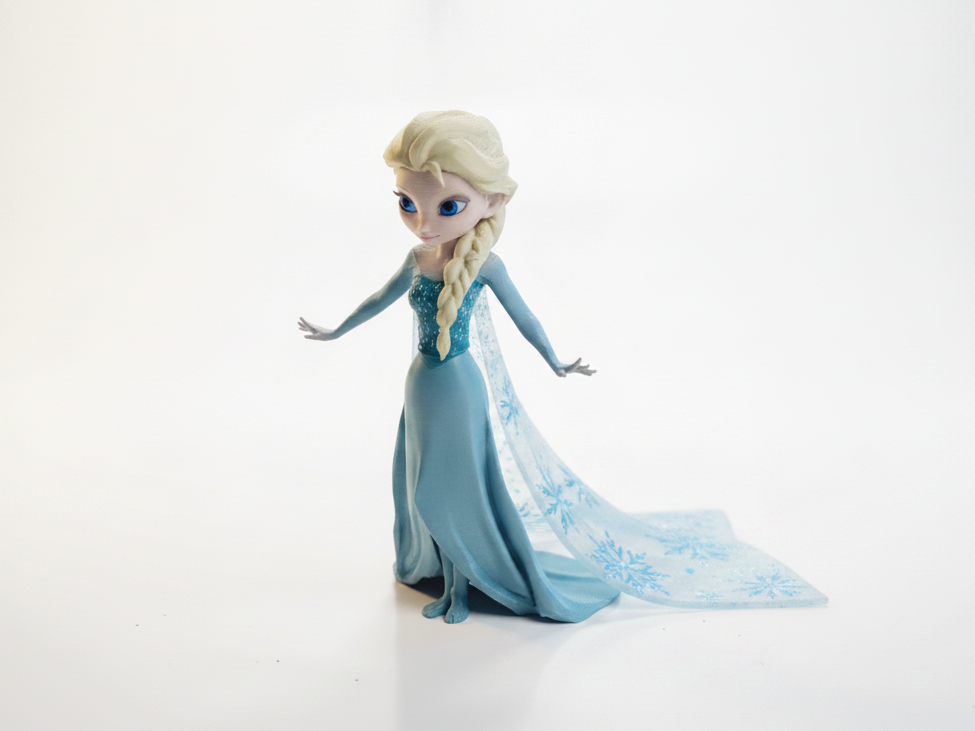 Elsa Figurine Frozen Disney Character 3D Printable