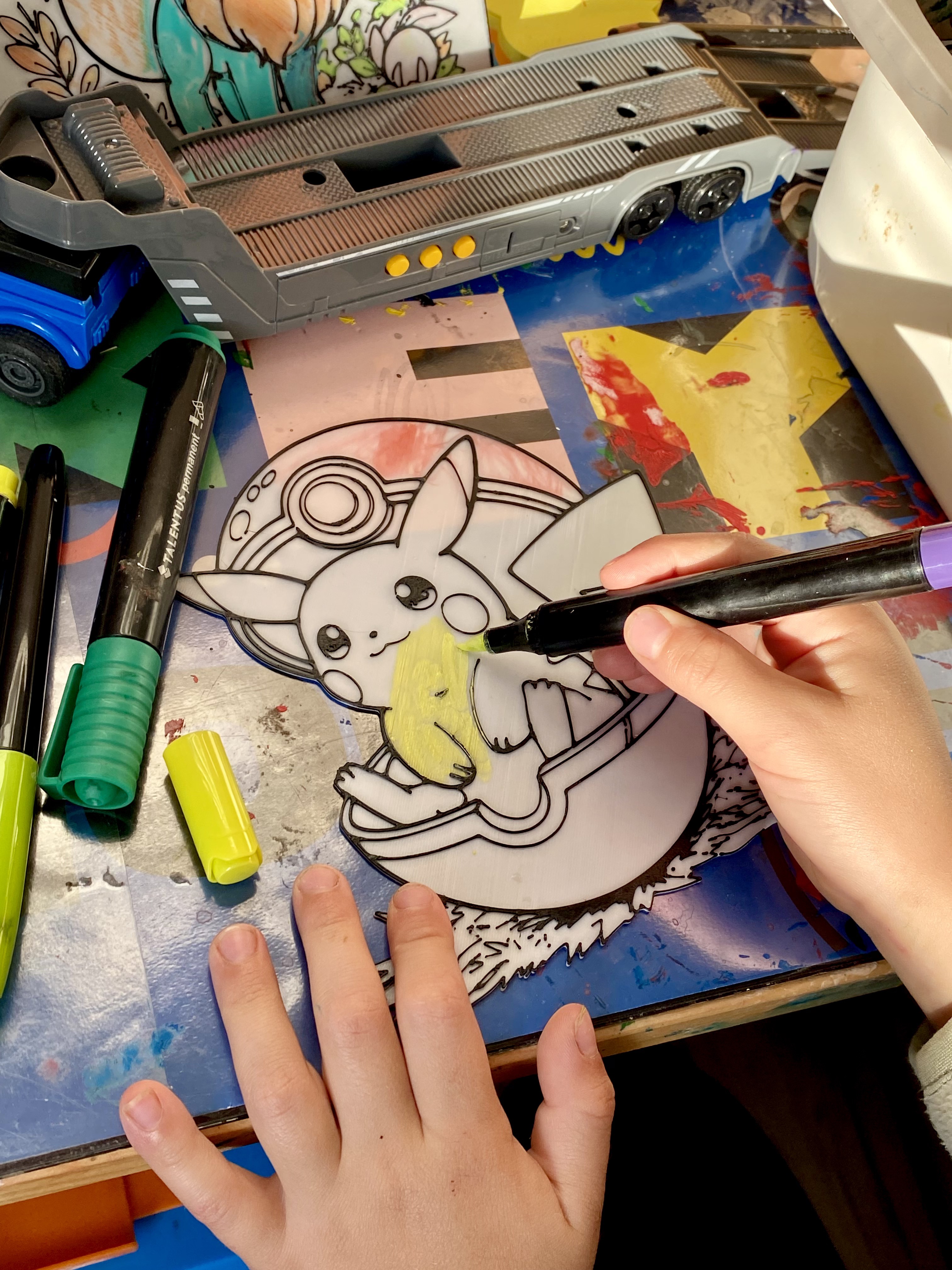Pikachu Pokemon Coloring Page for Kids