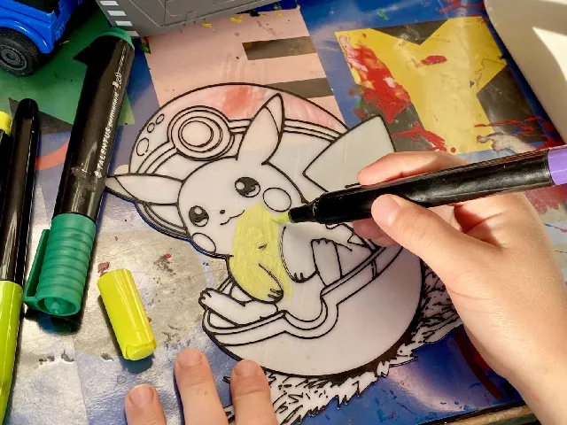 Pikachu Pokemon Coloring Page for Kids