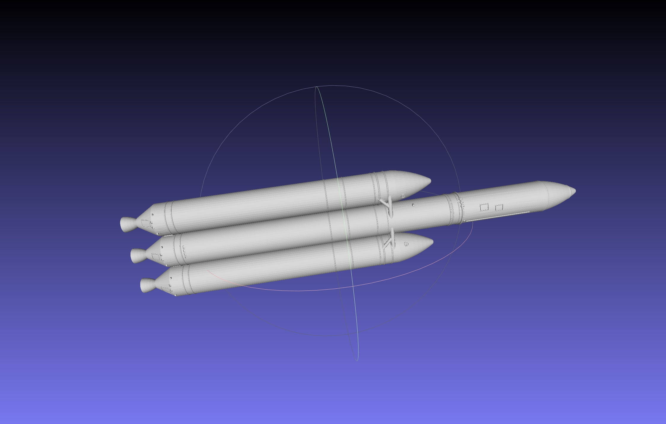 Delta IV Heavy Rocket 3D-Printable Miniature