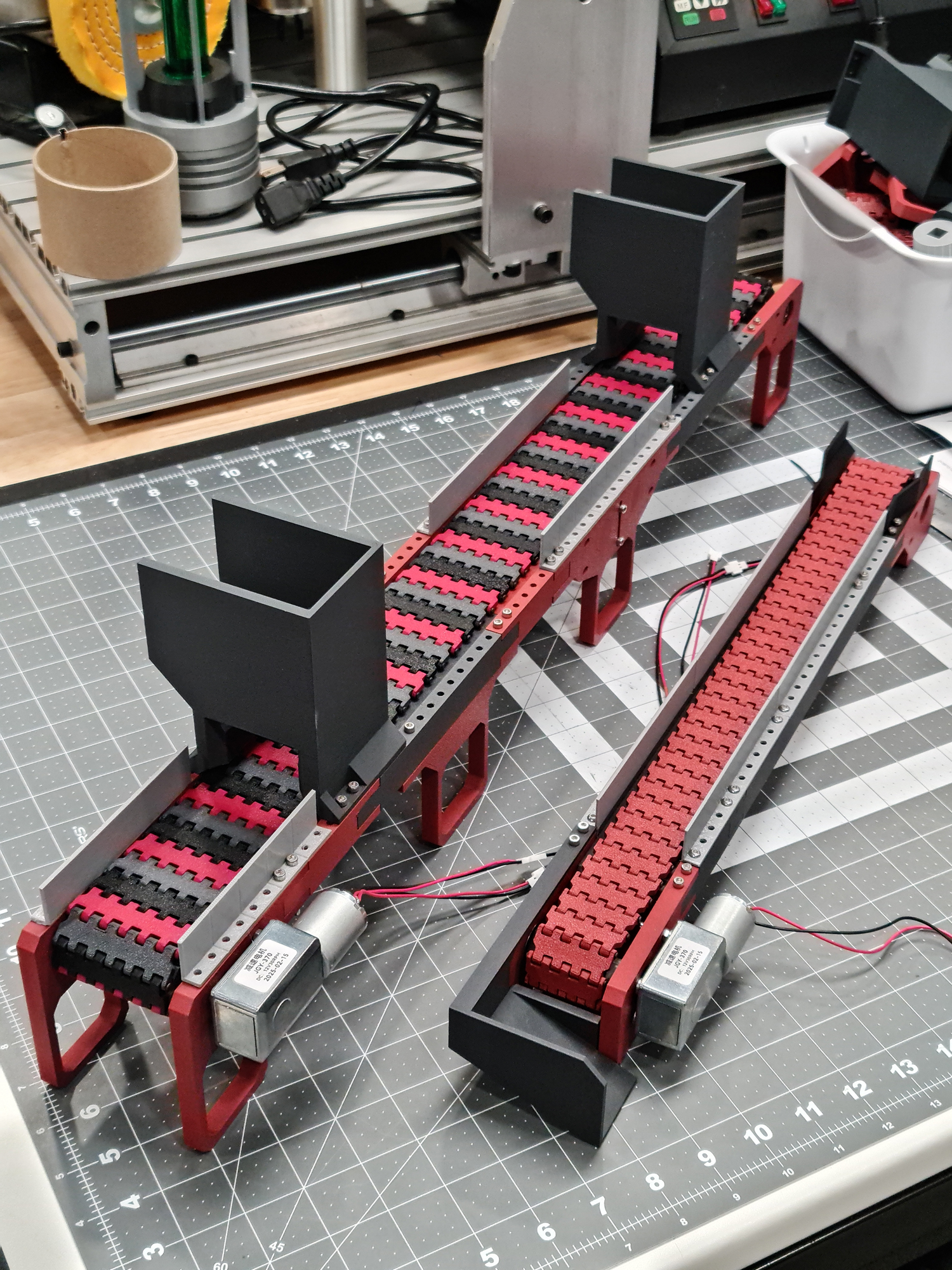 Poop chute conveyor system Part 1