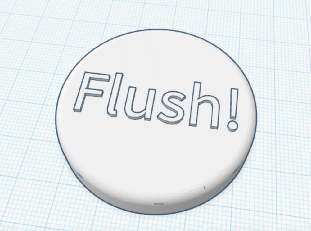 Flush! toilet button