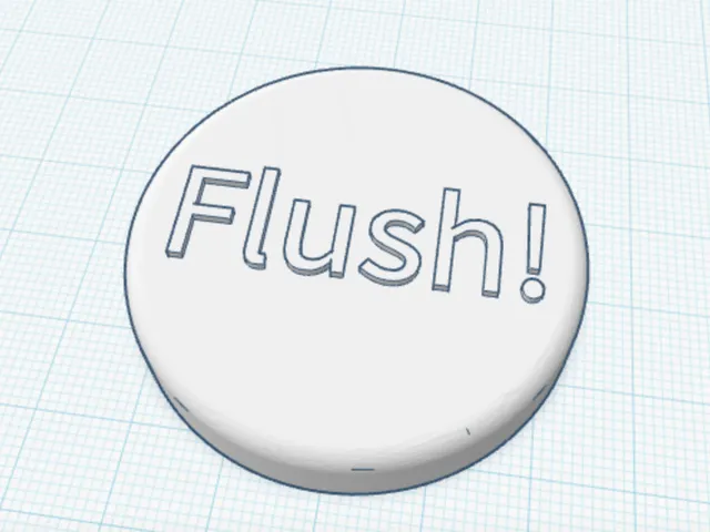 Flush! toilet button