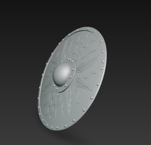 Miniatura 3 do modelo 3D Roman shield