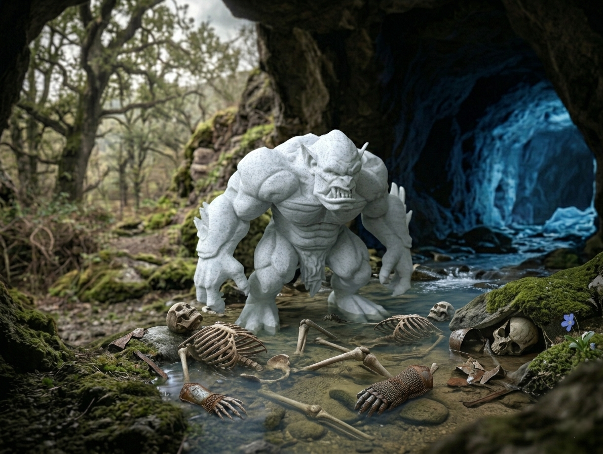 Enraged Troll Behemoth – Massive Muscle Monster 3D model