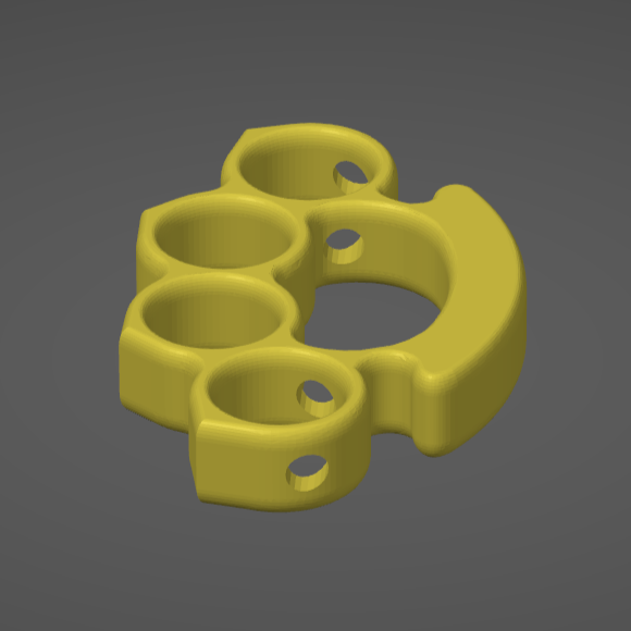 Miniatura 2 do modelo 3D Brass Knuckle Beads