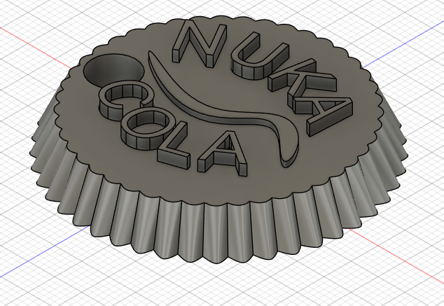 Nuka Cola Cap - backpack or key chain