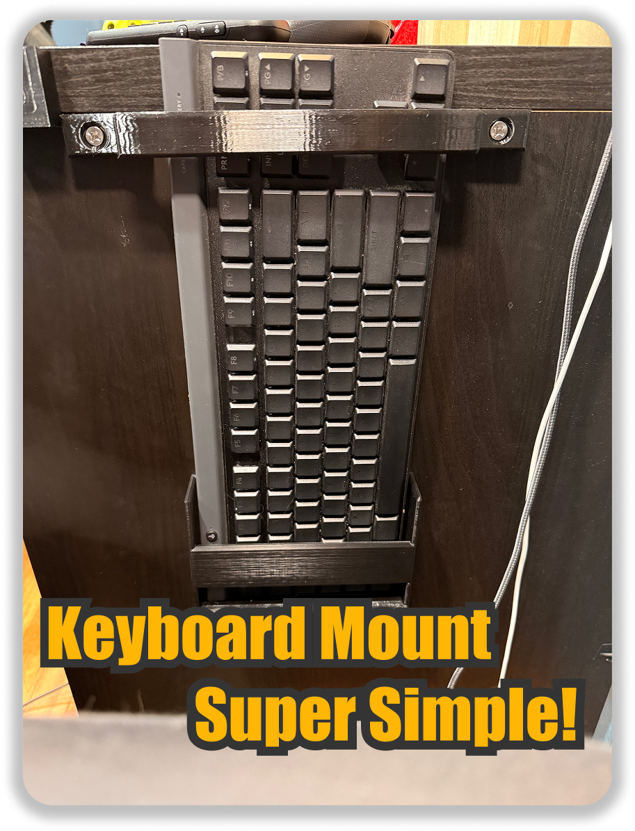 Simple Bedside Keyborad holder