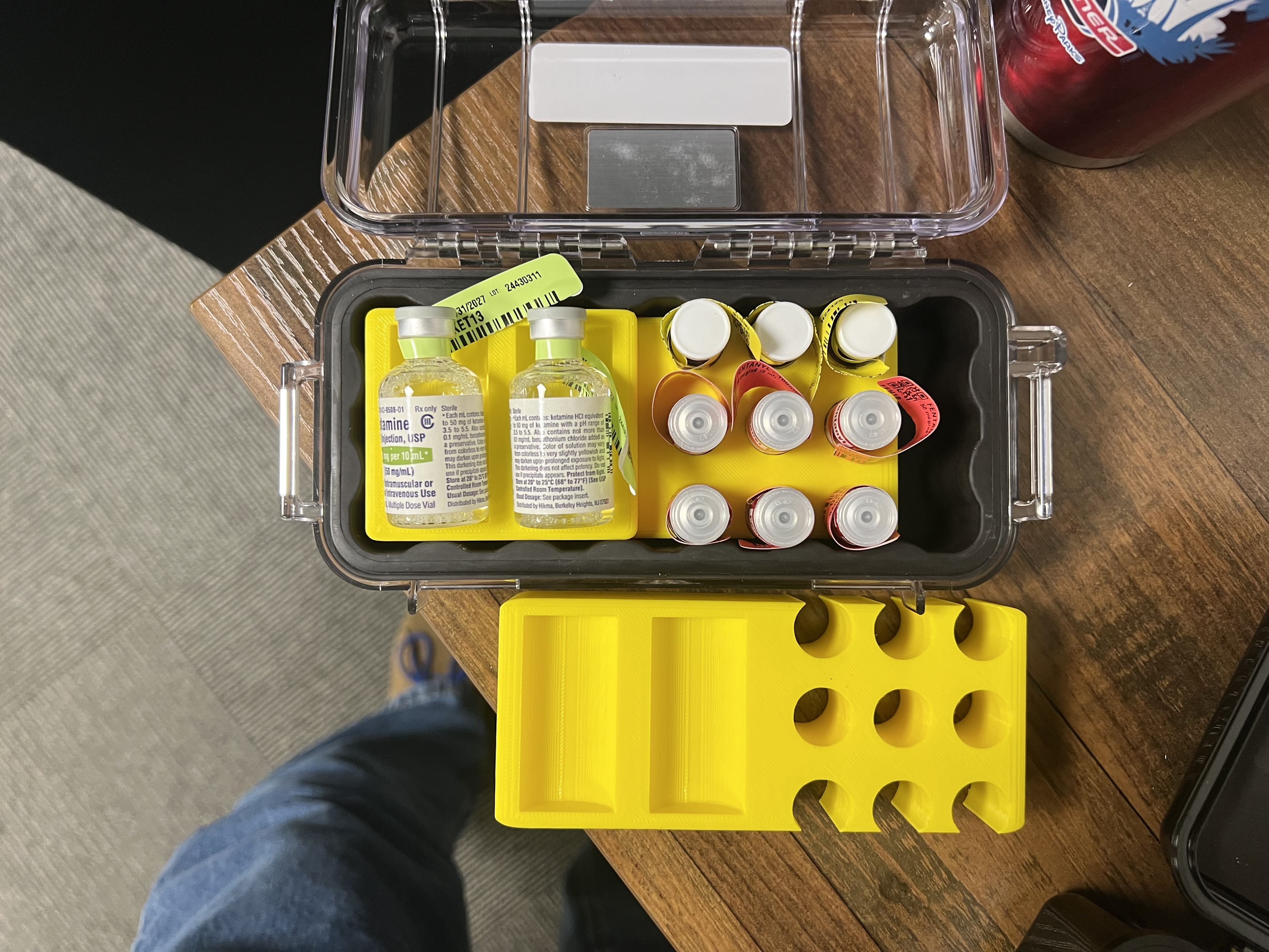 Medication Vial Holder for Pelican 1030 Micro Case