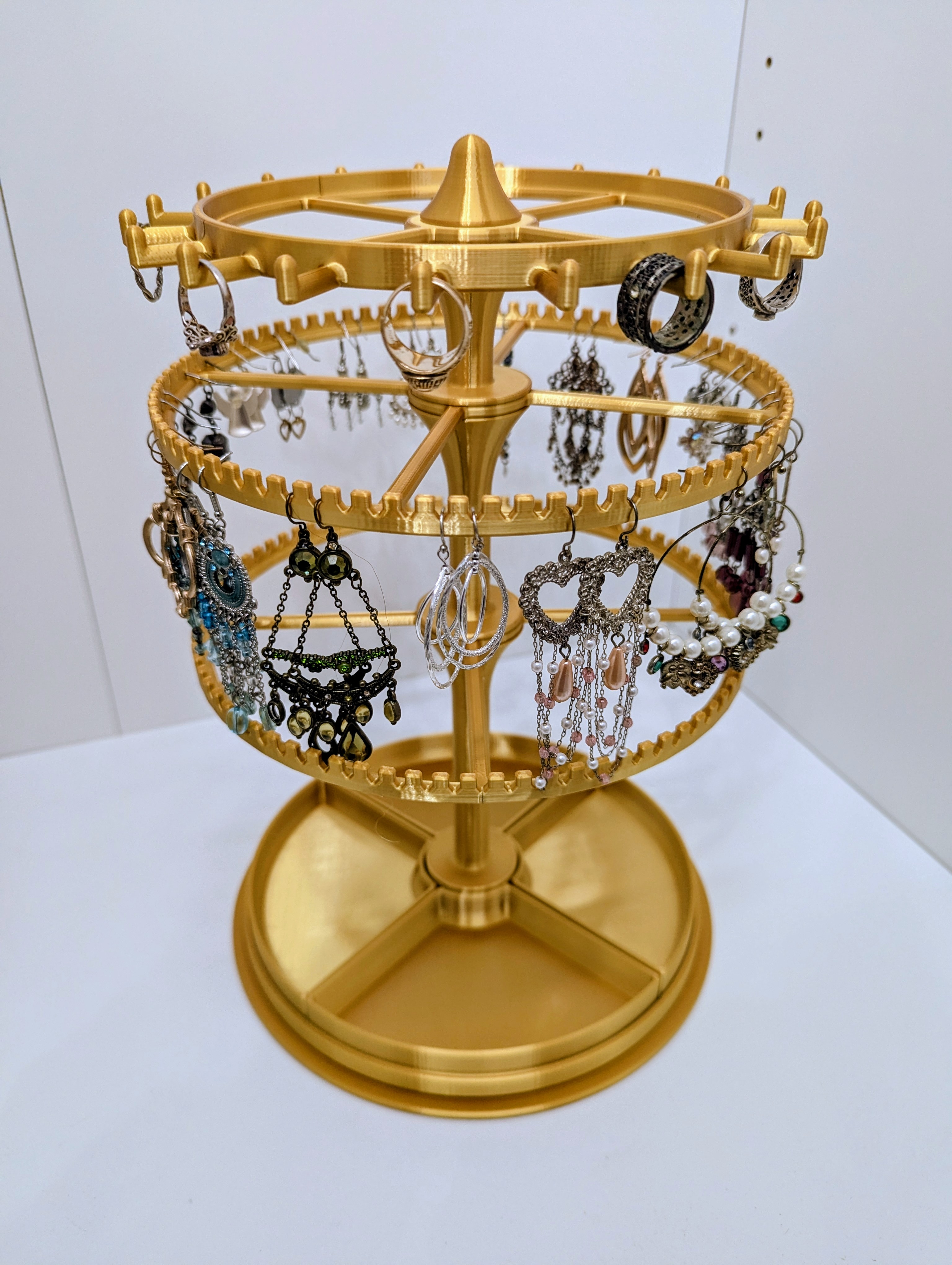 Rotating stand for earrings, rings and small necklaces, expandable - REMIX
