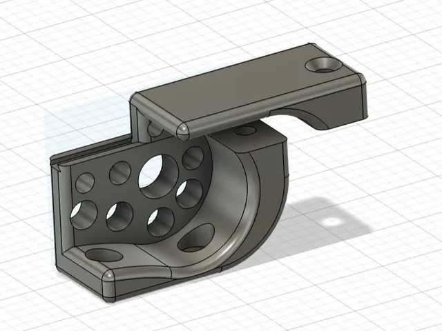 Two-part sliding mount for Fritzbox routers