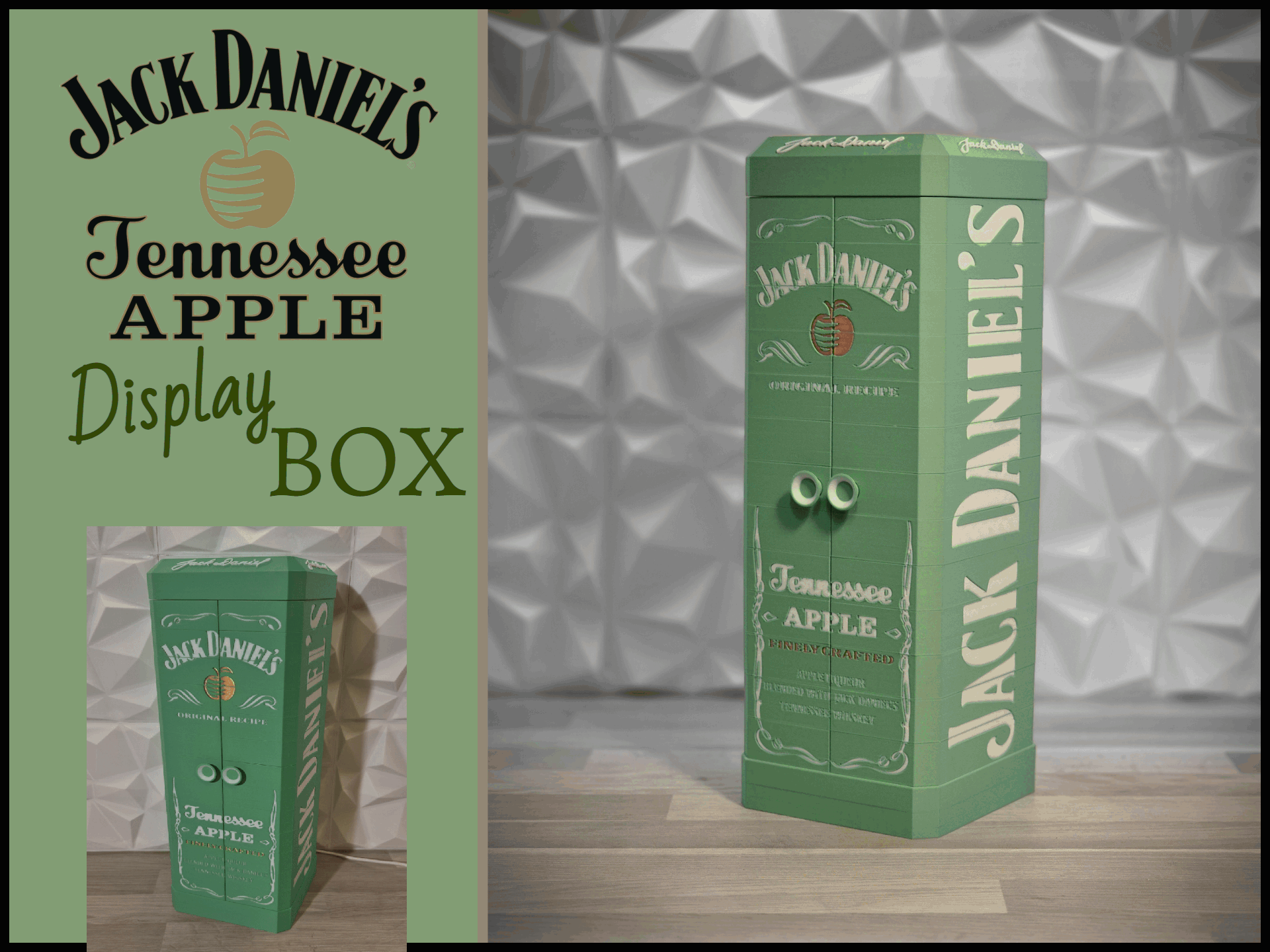 Jack Daniels Apple Folding door display box