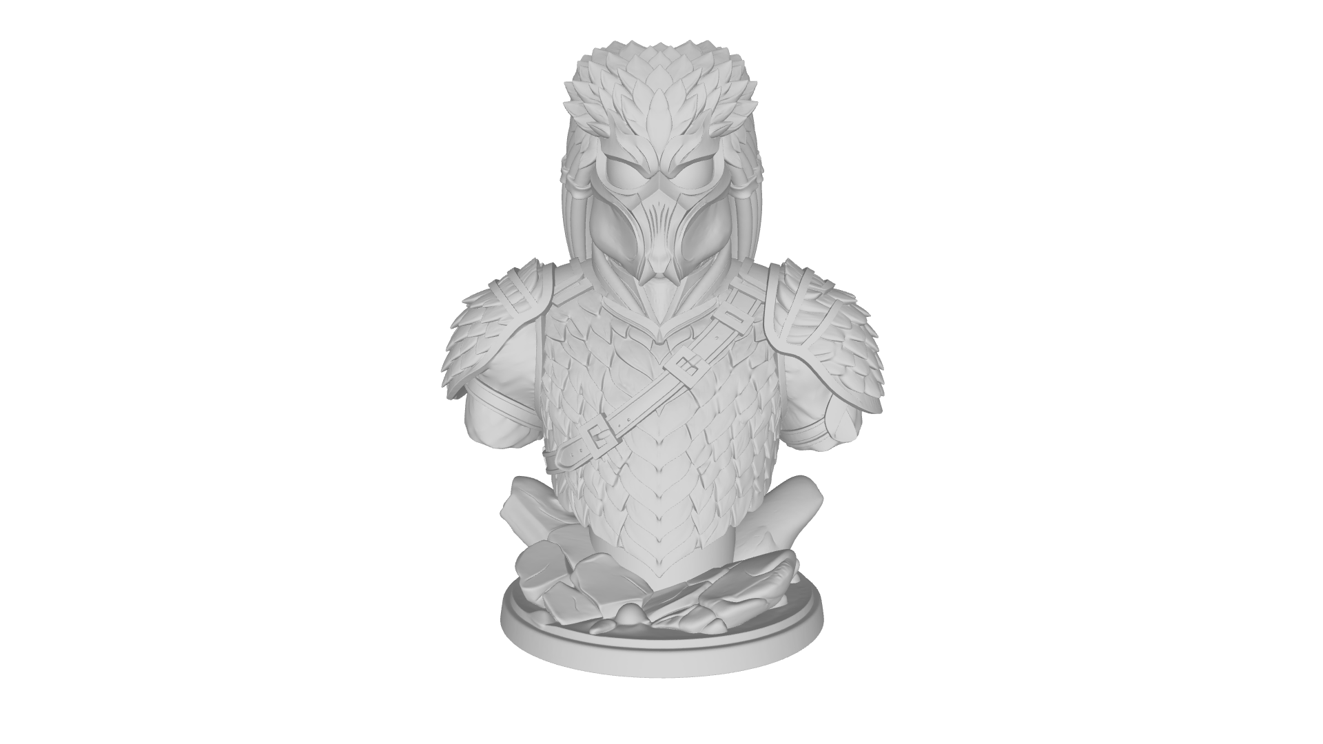 Miniatura 2 do modelo 3D Wild Predator Bust