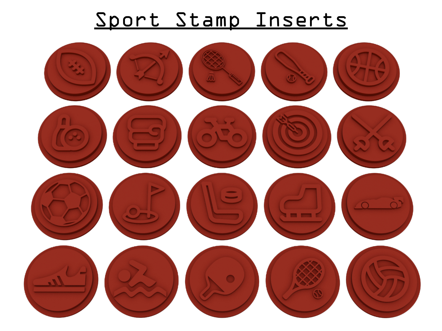 Sport Stamp Inserts