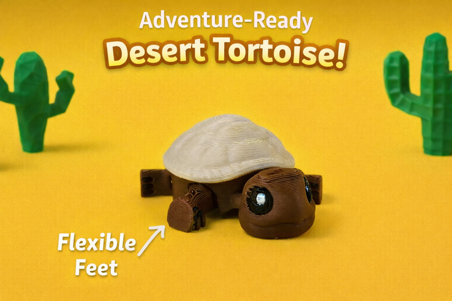 Desert Tortoise – Articulated Flexi Figure