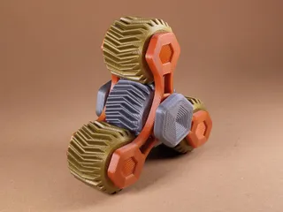 Geared fun fidget spinner